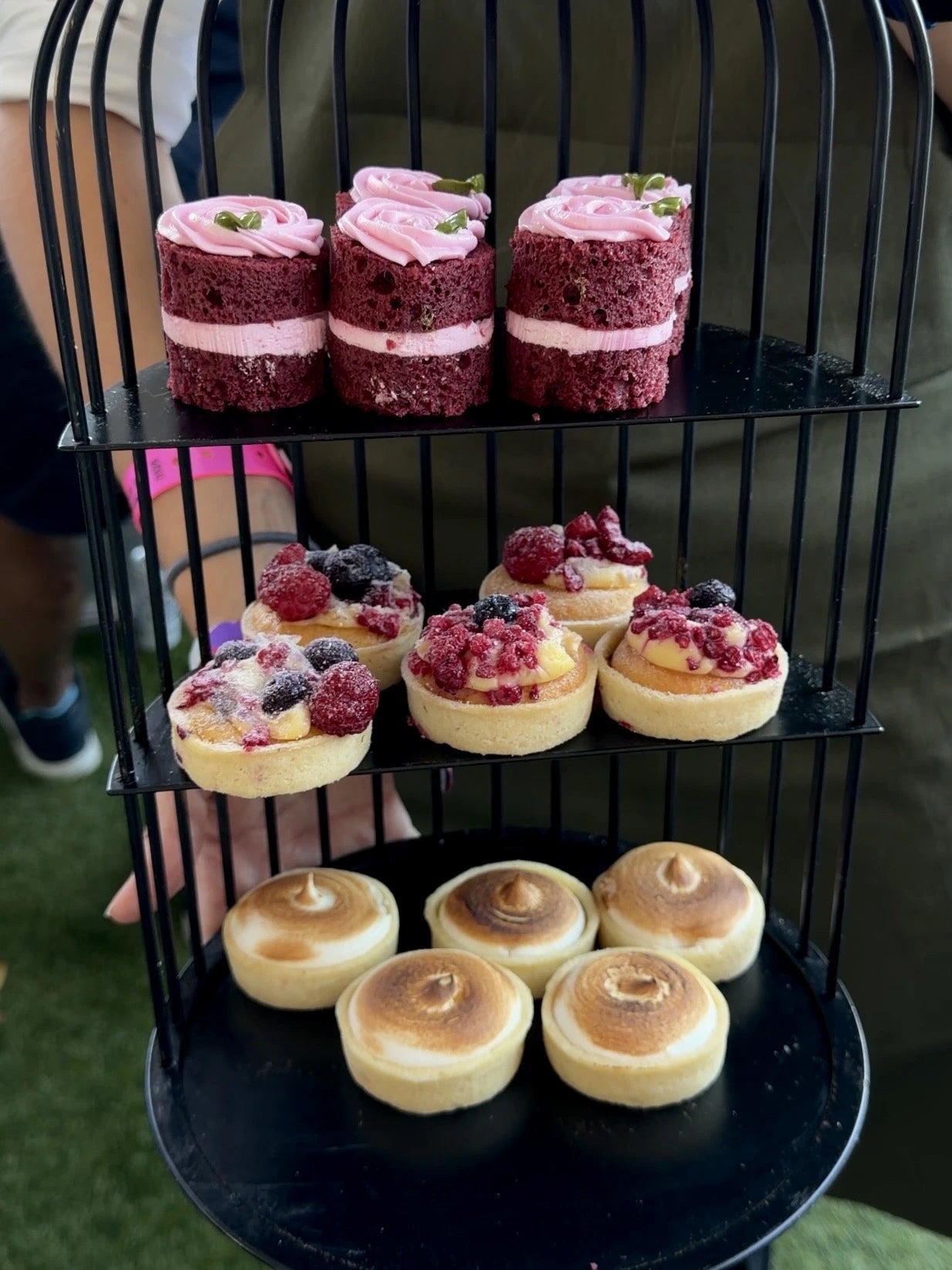 A grazing table of desserts