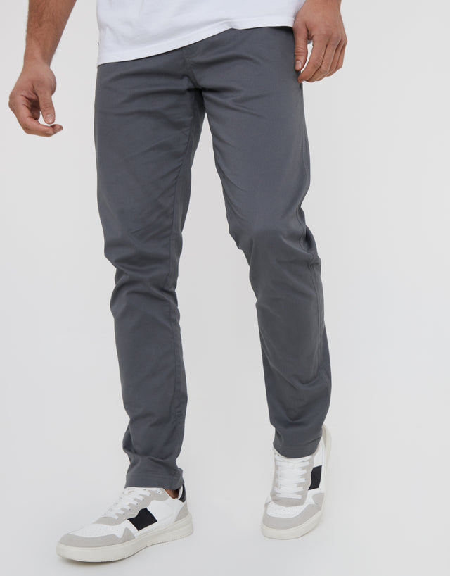 Men's Slate Slim Fit Chino Trousers