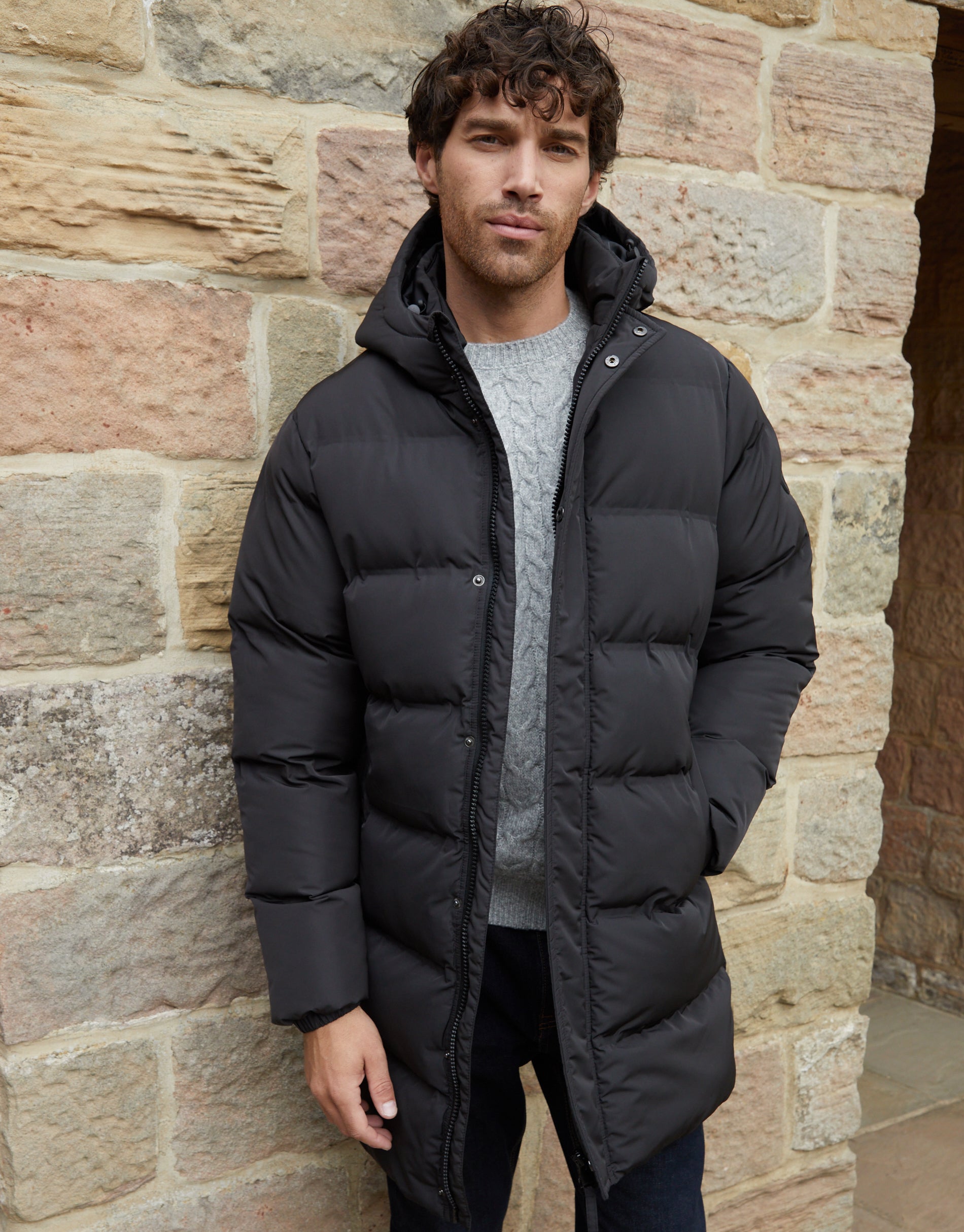 Threadbare Puffer Coat In A Bag Buy Threadbare Black Mid Length