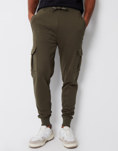 Olive green cargo joggers on sale