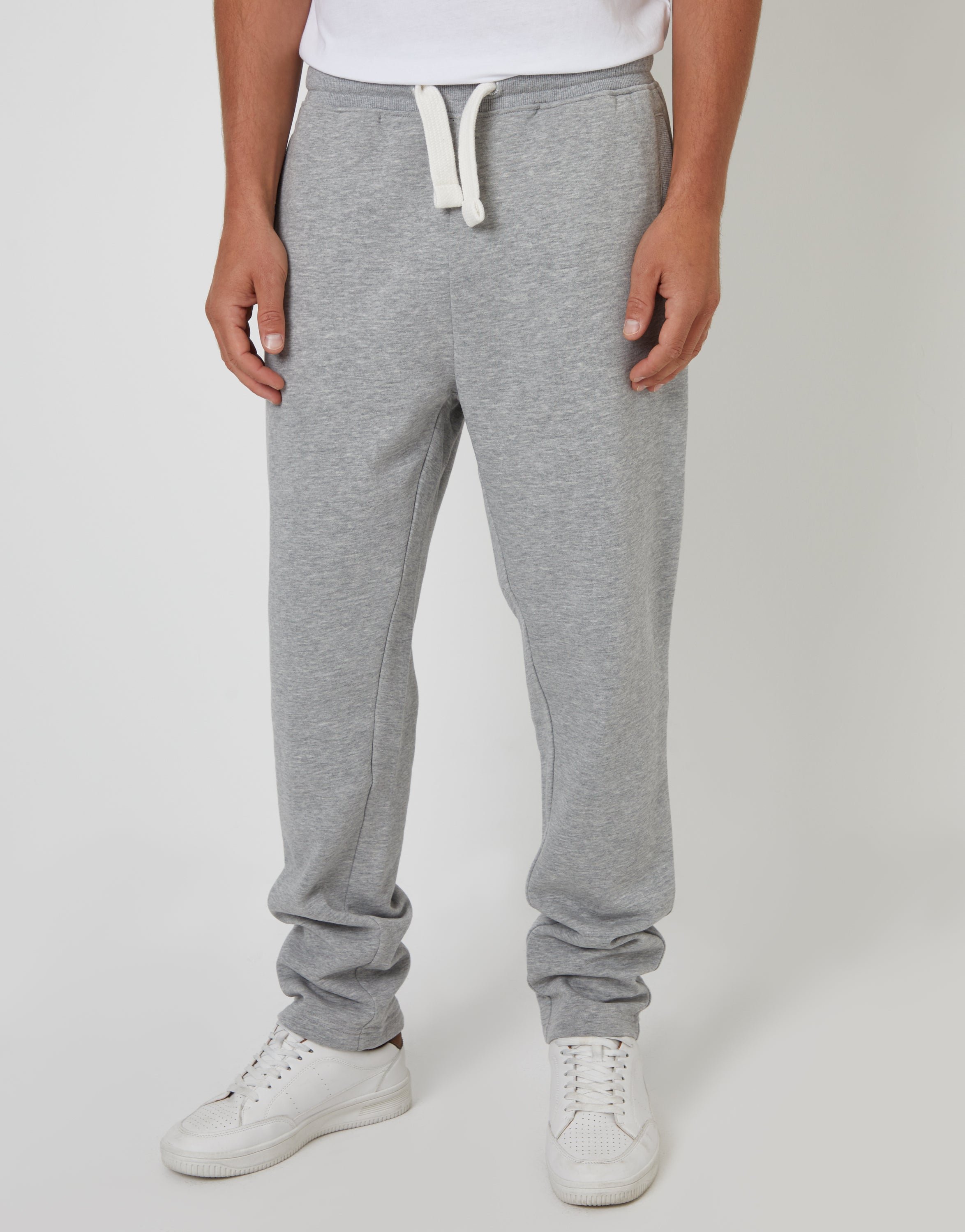 Threadbare Men's Light Grey Straight Leg Joggers1