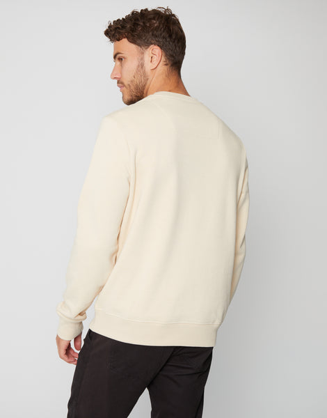 Mens cream clearance crew neck sweater