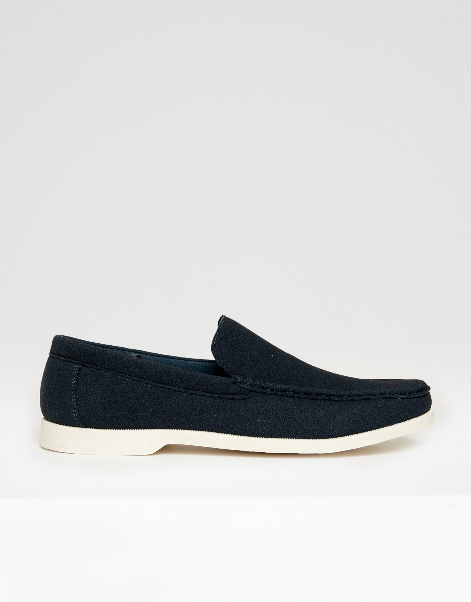 Marks & Spencer Collezione Mens Suede Bit Loafers Dark Navy Slip On Shoes Dress Shoe Penny Loafer Navy Suede – Ace Marks main image 4