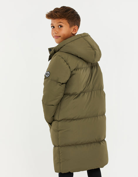 Long puffer jacket on sale kids