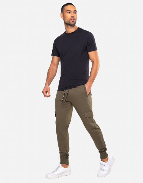 Men's Khaki Cargo Style Joggers – Threadbare