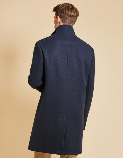 Buy Threadbare Luxe Double Breasted Tailored Coat with Mock Layer