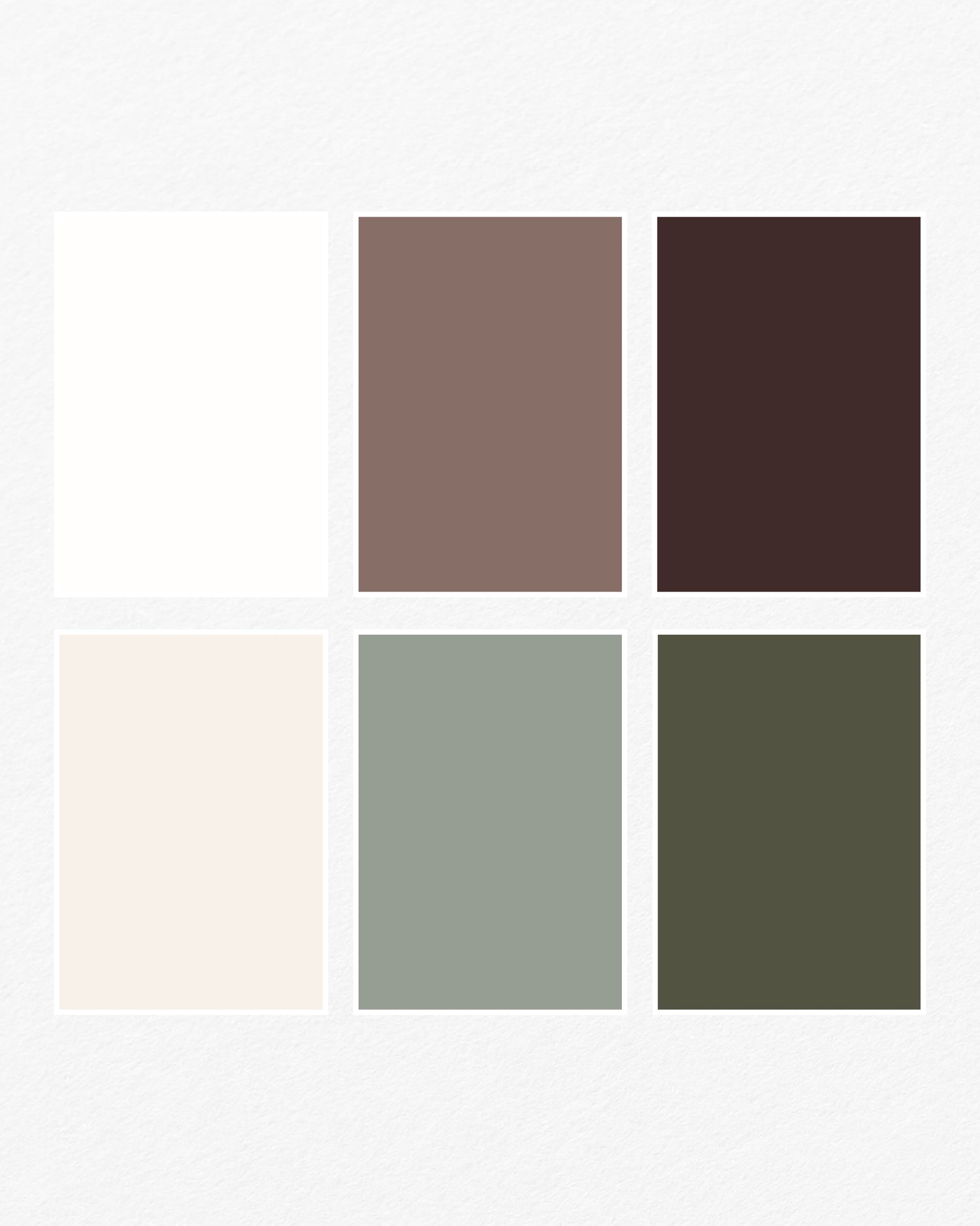 The Summer Edit colour palette with creams, browns and greens