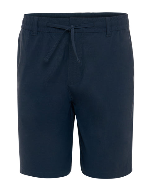 Threadbare Regular Fit Elasticated Waist Stretch Chino Shorts in Navy - flat lay