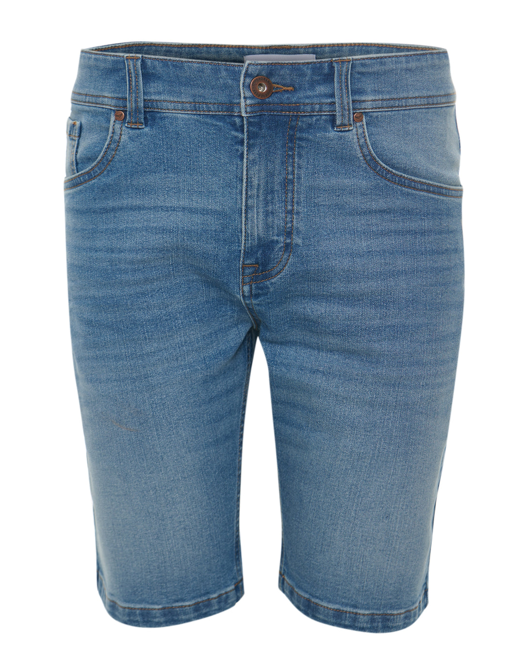 Threadbare Denim Shorts in Light Wash - flat lay