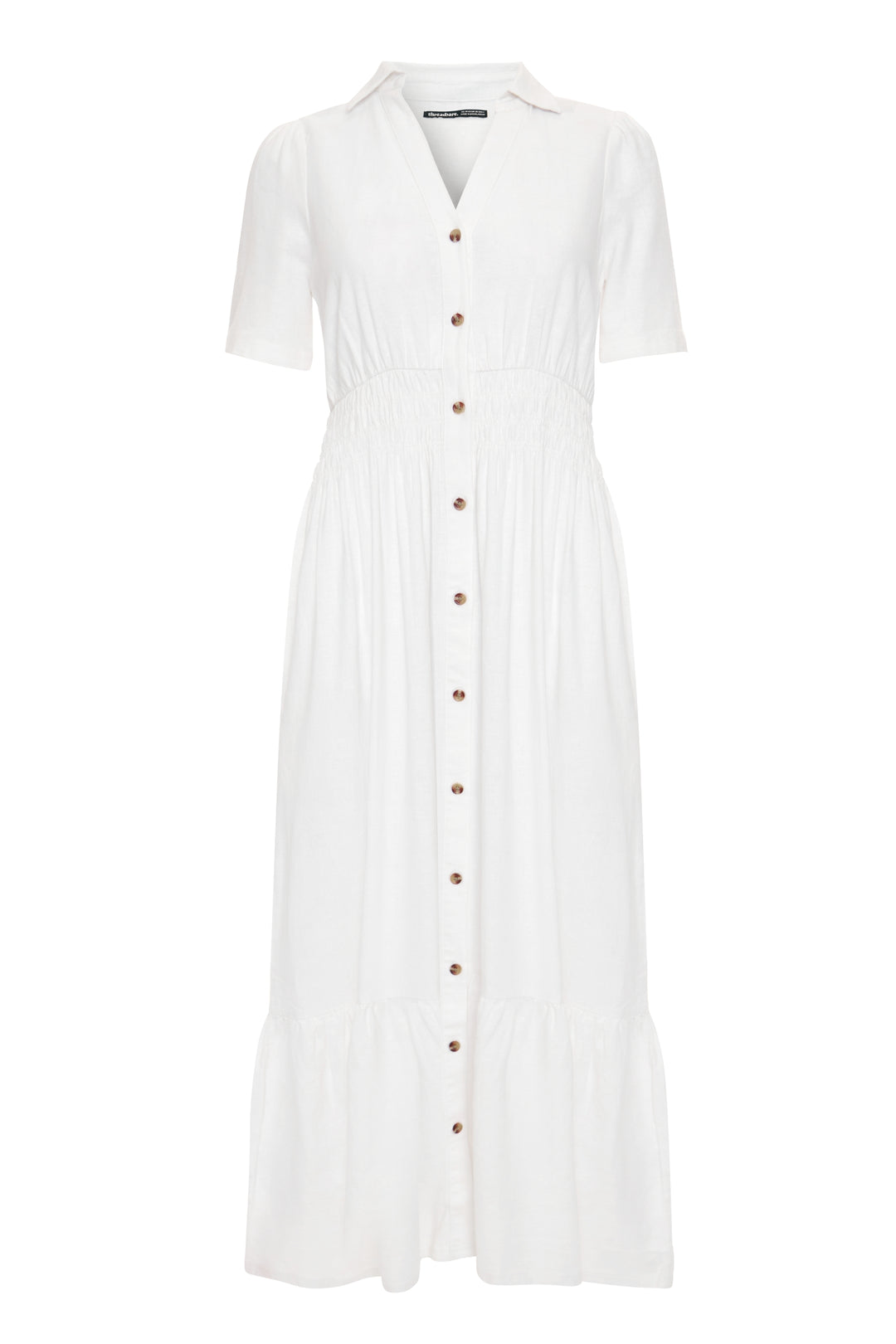 knee length dresses for ladies Ella Linen Dress – LittleWomenAtelier main image 0