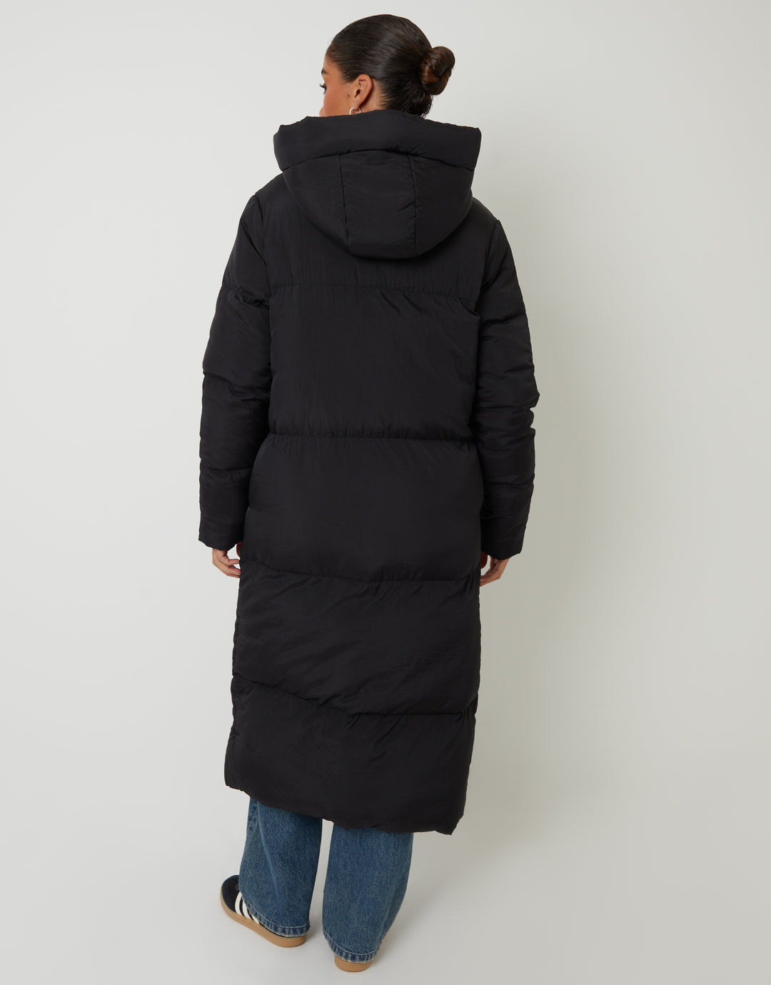 Black Petite Maxi Puffer Jacket