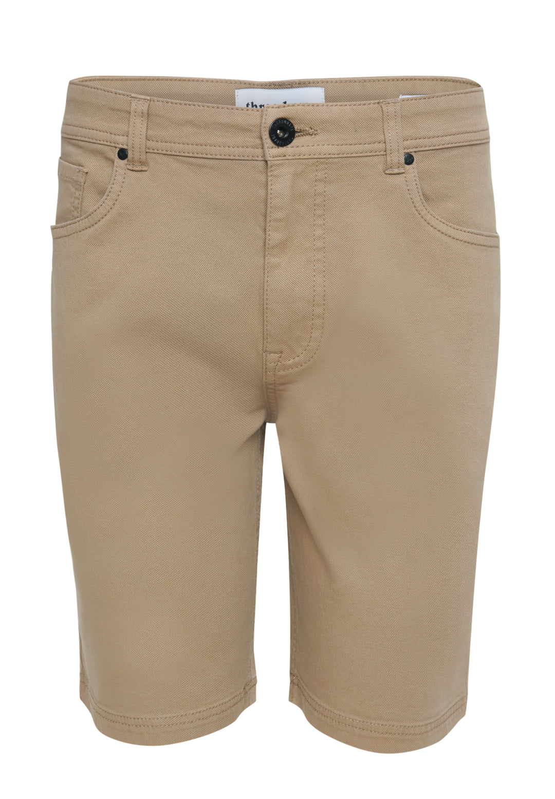 Dark Stone Stretch 5 Pocket Chino Shorts