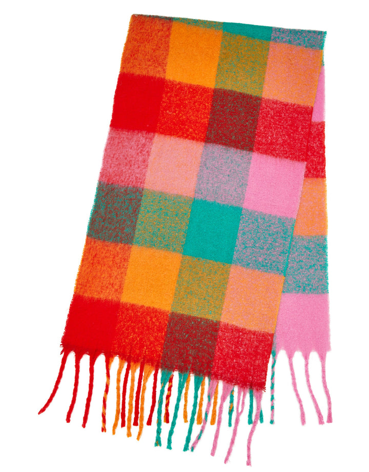Assorted Check Brushed Scarf