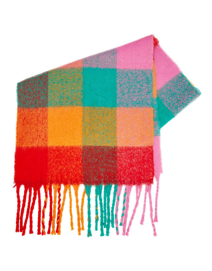 Assorted Check Brushed Scarf