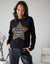 Black Fairisle Sequin Crew Neck Christmas Jumper