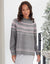 Fairisle Knitted Raglan Jumper in Grey