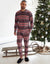 Red Fairisle Long Sleeve Christmas Pyjamas (2-Piece Set)