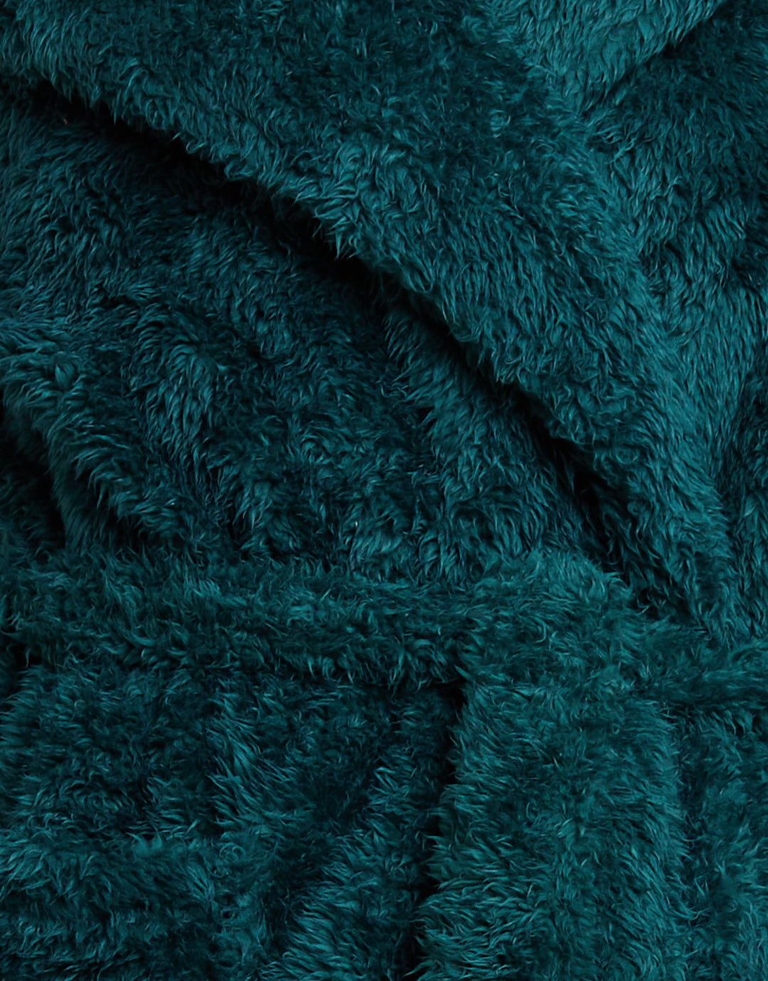 Teal Green Fluffy Dressing Gown