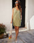Sage Green Linen Blend Sleeveless Shift Dress