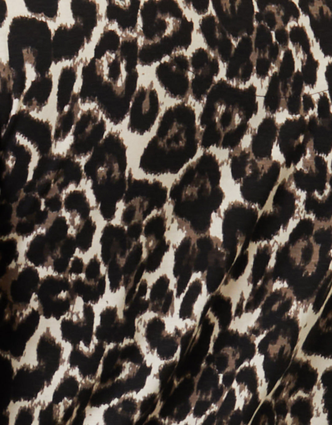 Leopard Print Long Sleeve Jersey Midi Dress