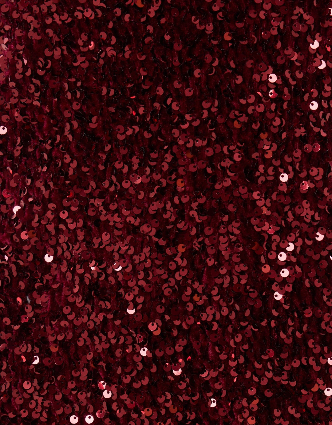Threadbare High Neck Sequin Mini Dress in Burgundy - sequins