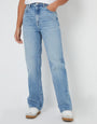 Light Wash Wide Straight Leg Jeans