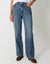 Mid Wash Wide Straight Leg Jeans