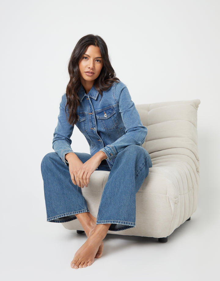 Light & Mid Wash Baggy Wide Leg Jeans (2 Pack)