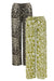 2 Pack Jersey Wide Leg Trousers in Leopard & Khaki