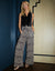 Leopard Print Wide Leg Chiffon Trousers