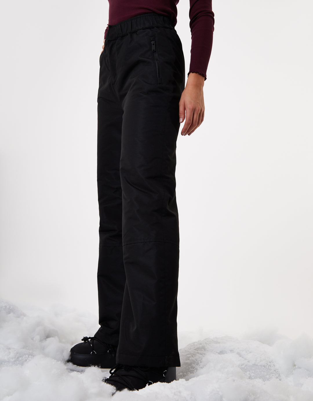 Black Padded Ski Pants