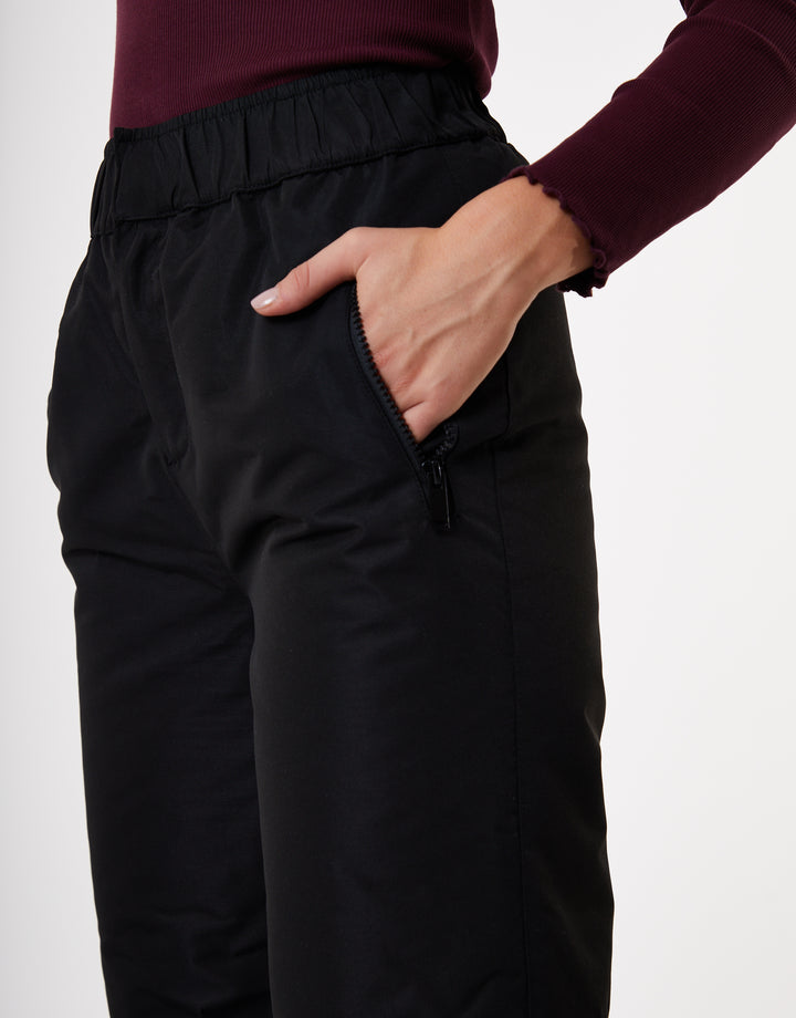 Black Padded Ski Pants