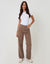 Petite Mocha Brown Straight Leg Jeans