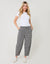 Mono High Waisted Gingham Barrel Leg Trousers