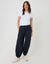 Navy Balloon Trousers with Pockets