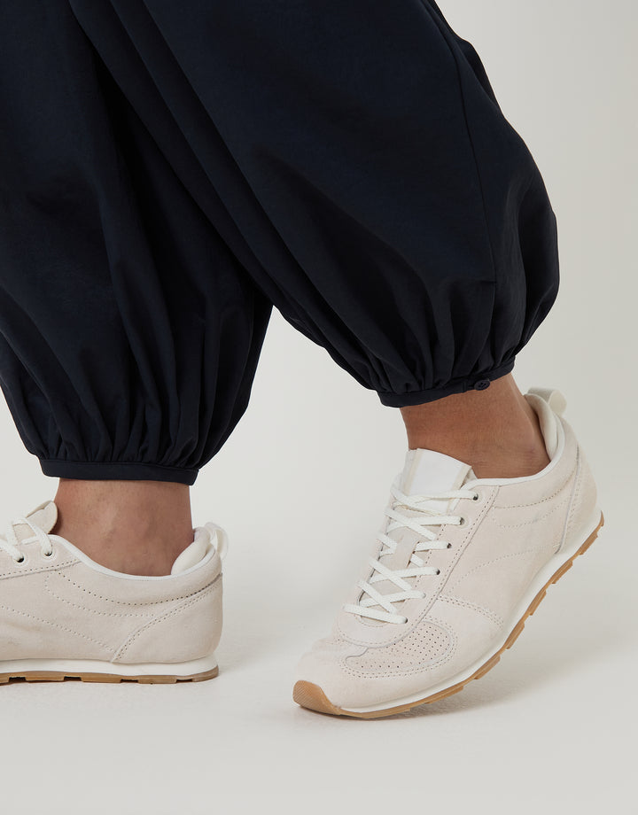 Navy Balloon Trousers with Pockets