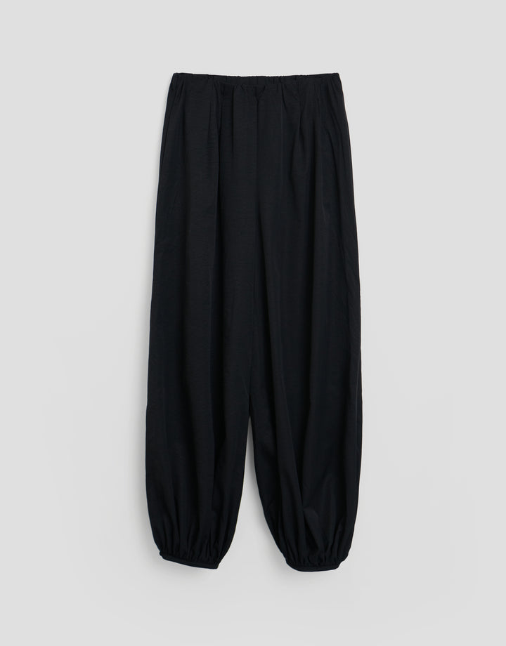 Threadbare Balloon Trousers with Pockets in Navy - flat lay