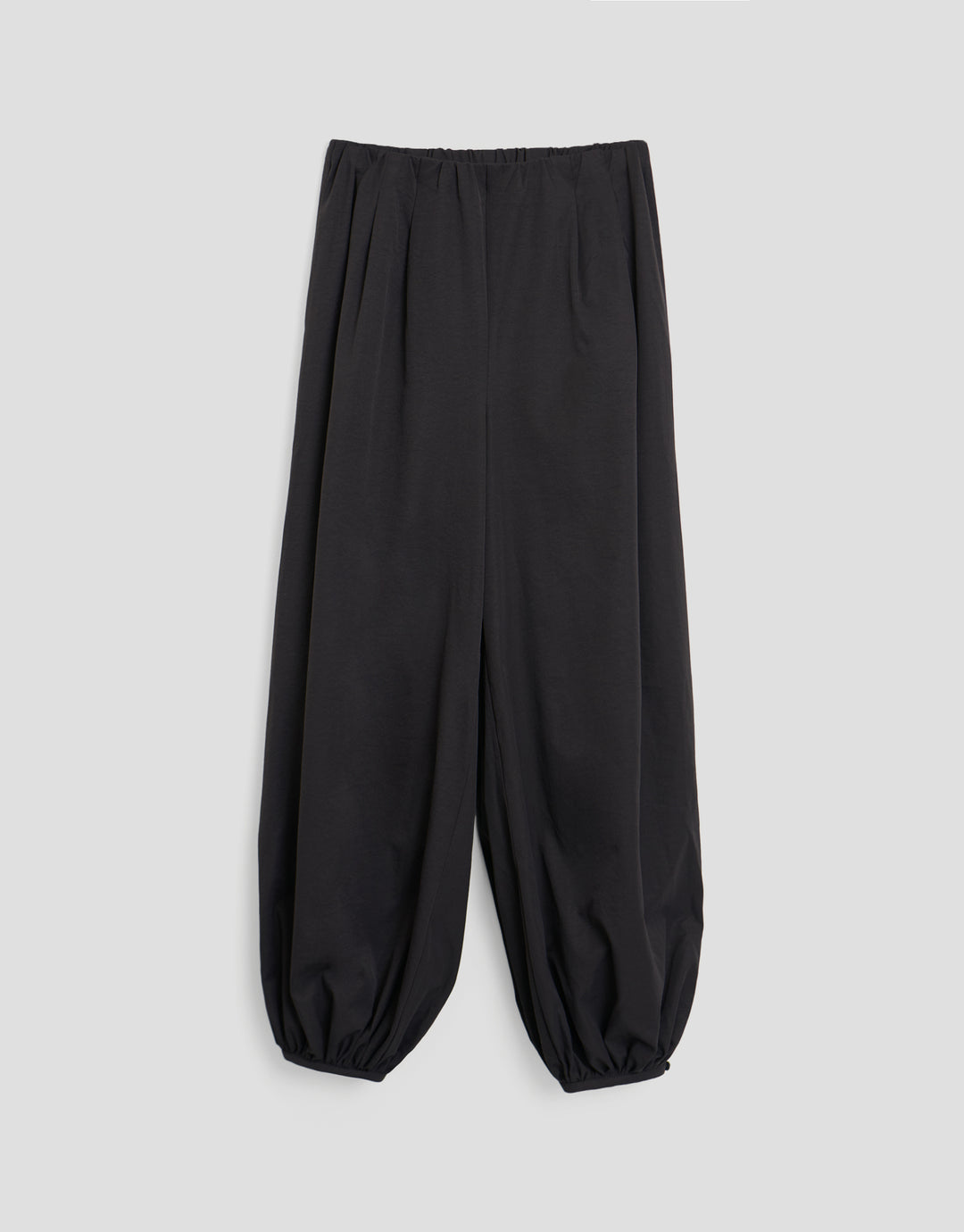 Threadbare Balloon Trousers with Pockets in Black - flat lay