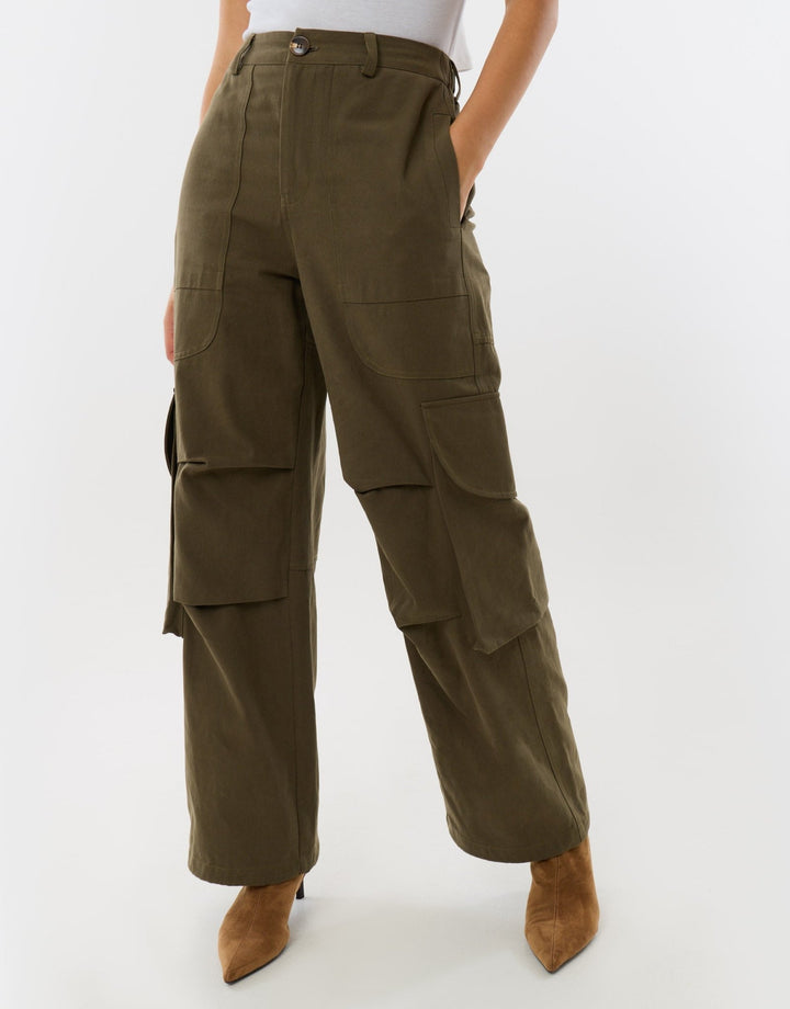 Cargo Utility Trousers in Khaki