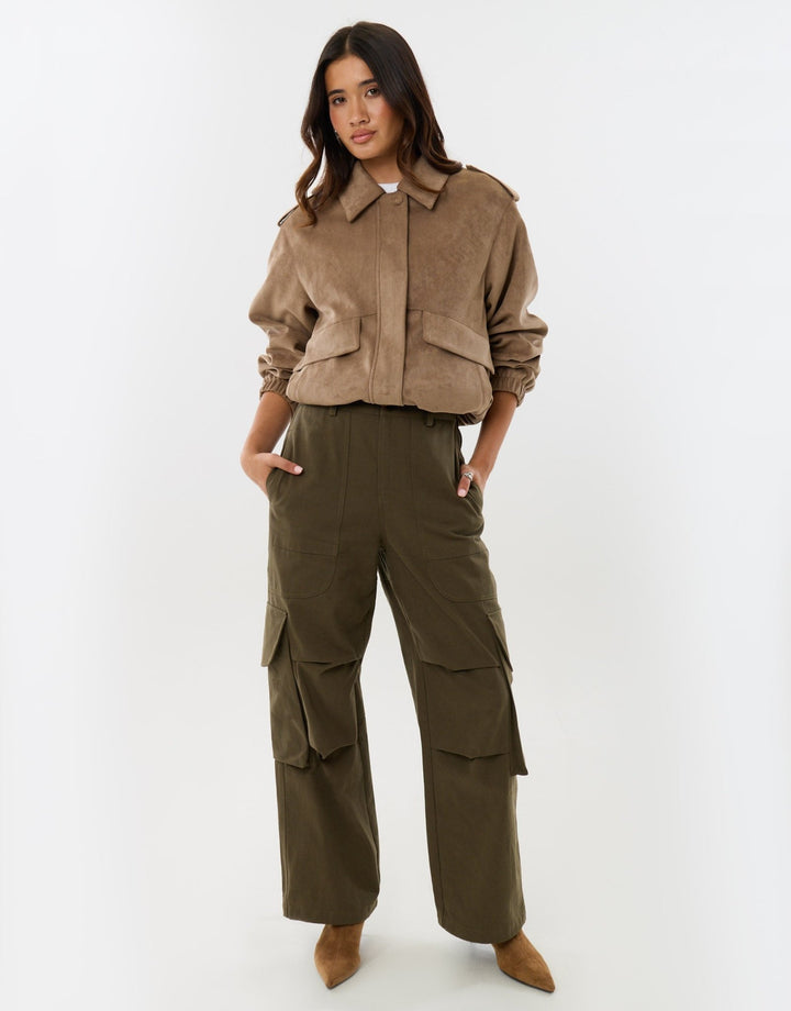 Cargo Utility Trousers in Khaki