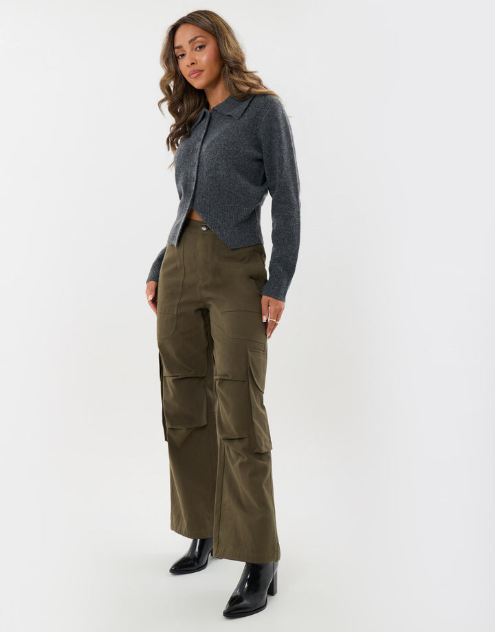 Cargo Utility Trousers in Khaki