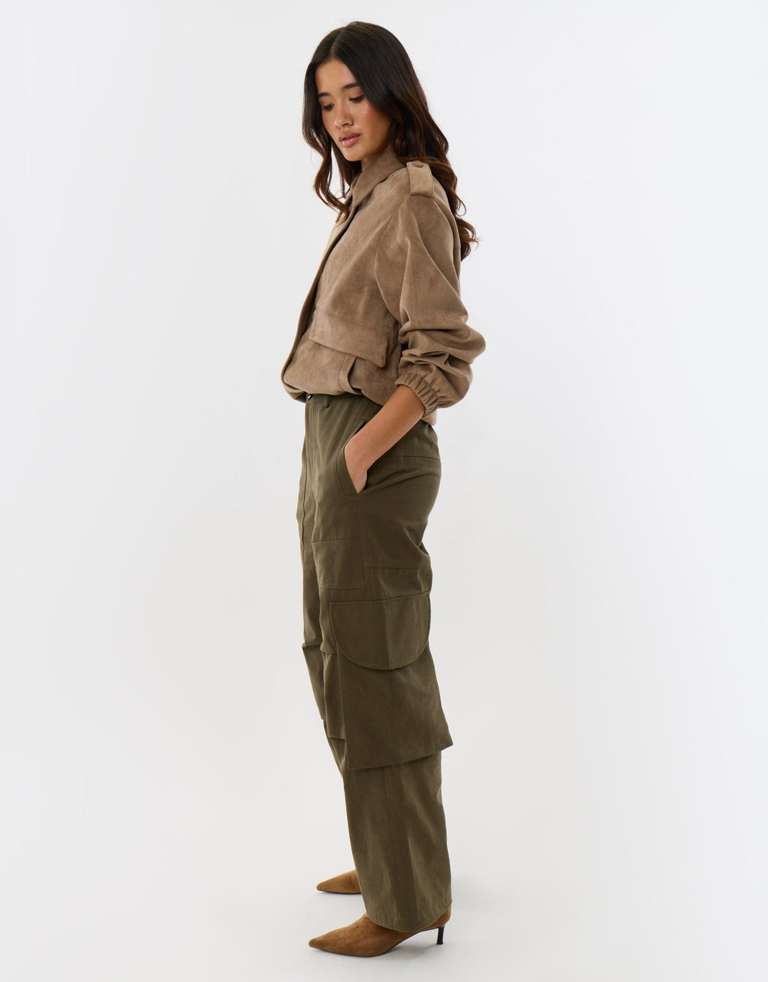 Cargo Utility Trousers in Khaki