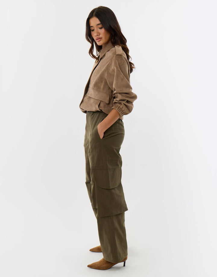 Cargo Utility Trousers in Khaki