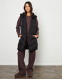 Black Longline Padded Gilet