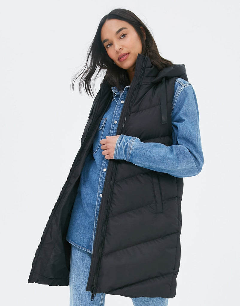 Petite Longline Padded Gilet