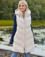 Stone Longline Padded Gilet