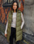 Khaki Green Longline Padded Gilet