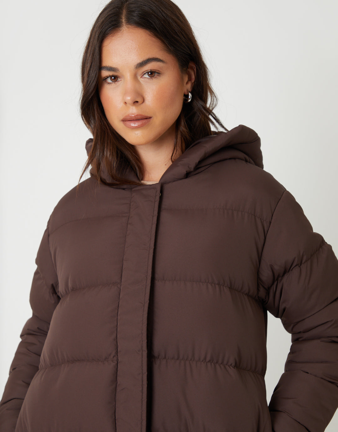 Chocolate Brown Puffer Jacket