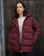 Berry Red Puffer Jacket