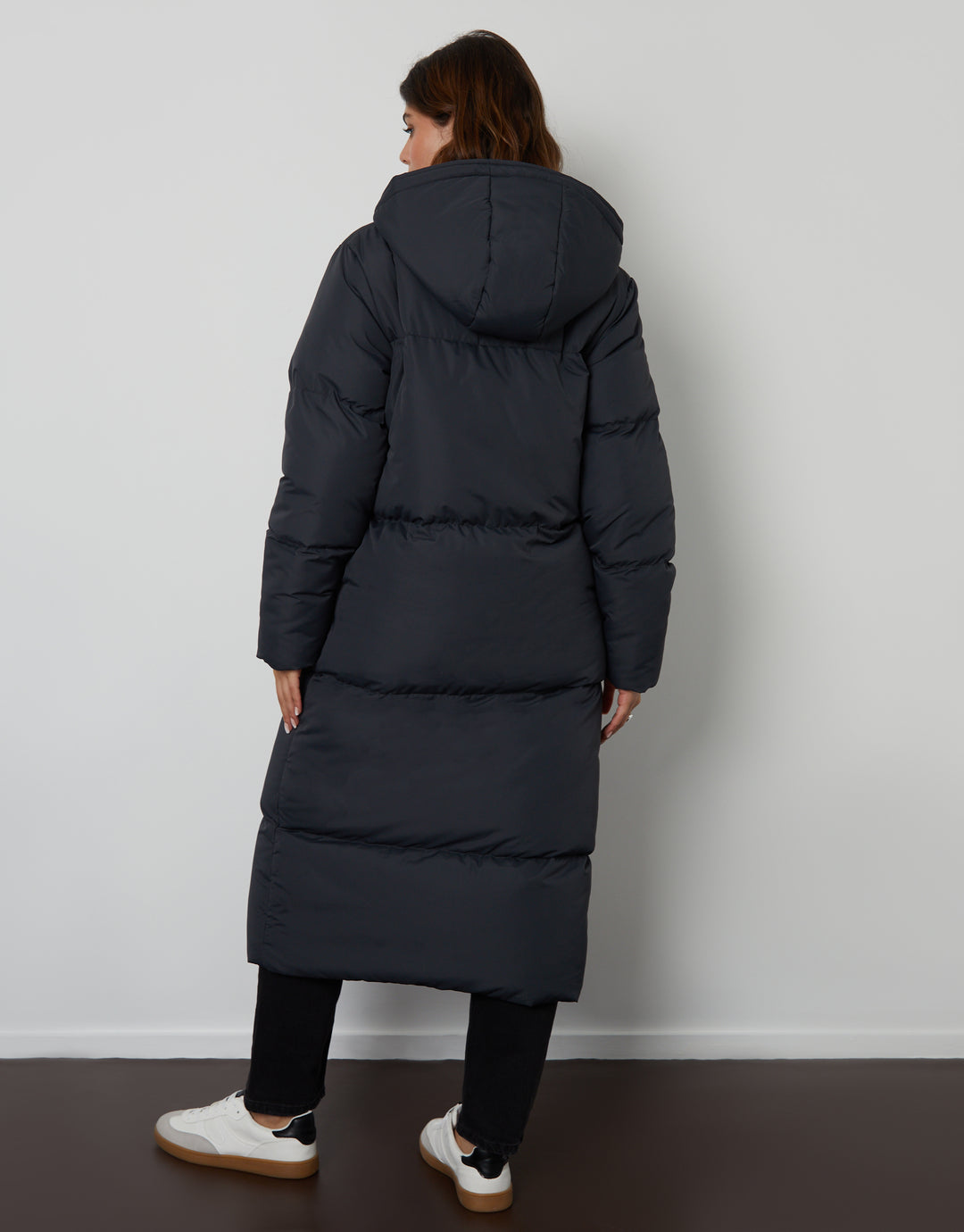 Charcoal Grey Maxi Puffer Jacket